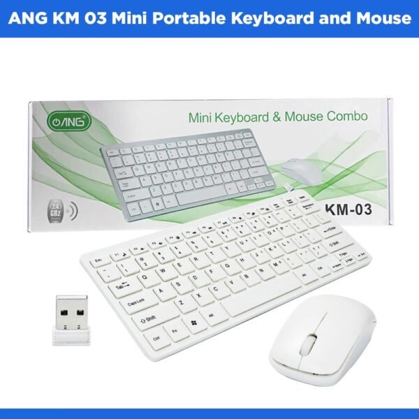 ANG KM 03 Mini Portable Keyboard and Mouse 2.4GHz