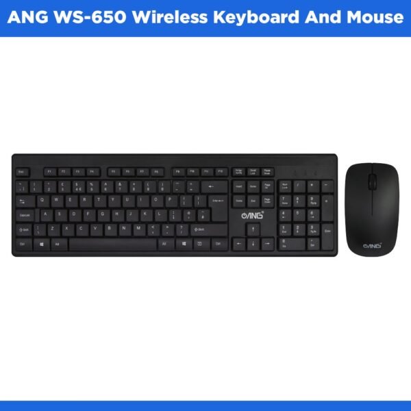 ANG WS-650 Wireless Keyboard And Mouse - Black