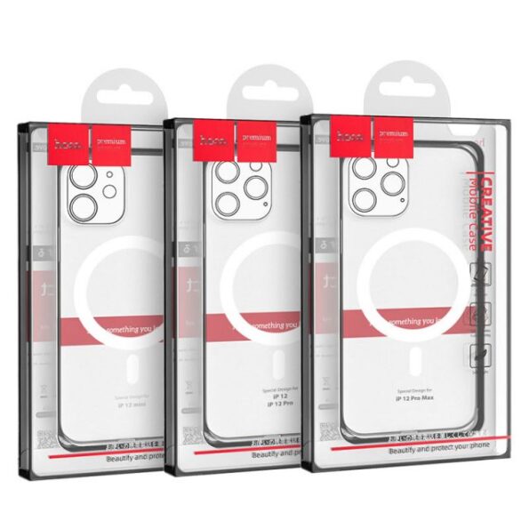 iPhone 12 Series Transparent TPU Magnetic Case