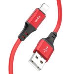 hoco-x86-spear-silicone-charging-data-cable-usb-to-ltn