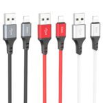 hoco-x86-spear-silicone-charging-data-cable-usb-to-ltn