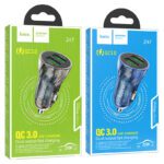 hoco-z47-transparent-discovery-edition-dual-port-qc3-car-charger-shell