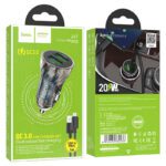 hoco-z47-transparent-discovery-edition-dual-port-qc3-car-charger-shell