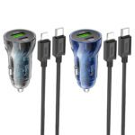 hoco-z47a-transparent-discovery-edition-pd30w-qc3-car-charger