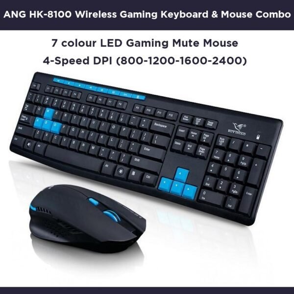 ANG HK-8100 Wireless Gaming Keyboard & Mouse Combo