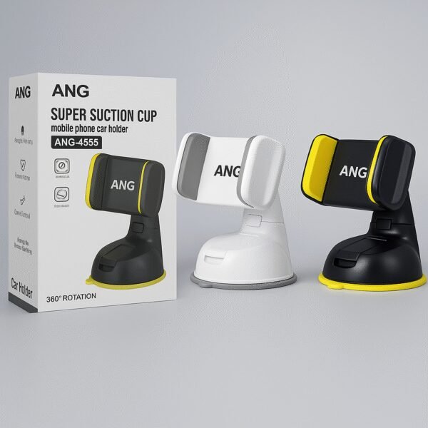 ANG Small Phone Car Holder - Black & White