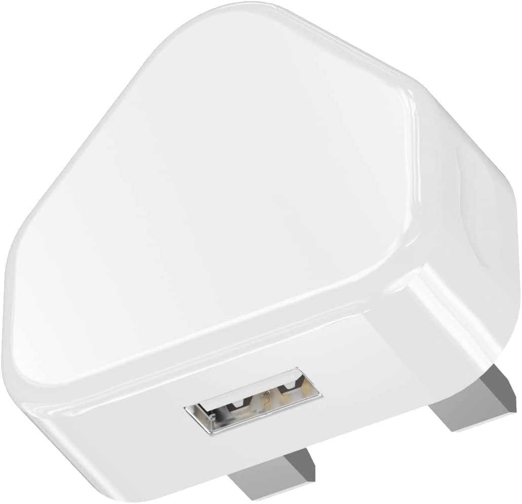 Cellong USB-A Wall Charger – 5V 1A, Single Port, White (Cable Optional)