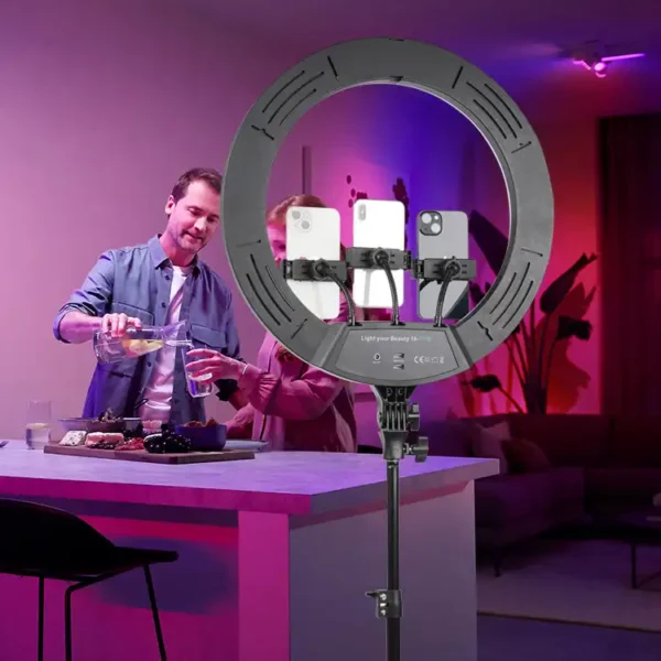 Ring Fill Light Live Streaming 18 Inch Ambiance Lamp RGB