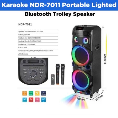 Bluetooth Trolley Speaker 7011 portable lighted