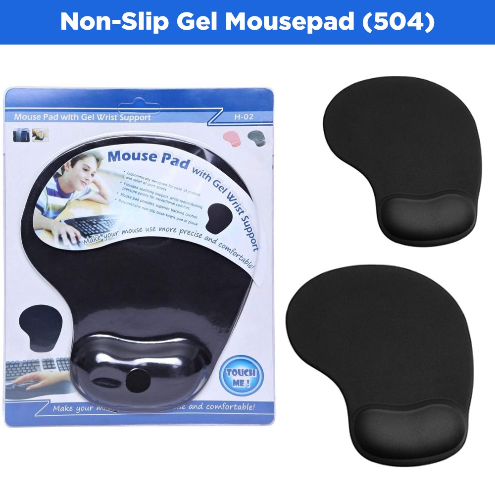 Non-Slip Gel Mousepad (504) for Stylish Comfort