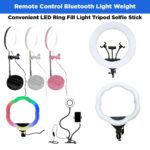remote-control-bluetooth-light-weight-convenient-led-ring-fill-light-tripod-selfie-stick