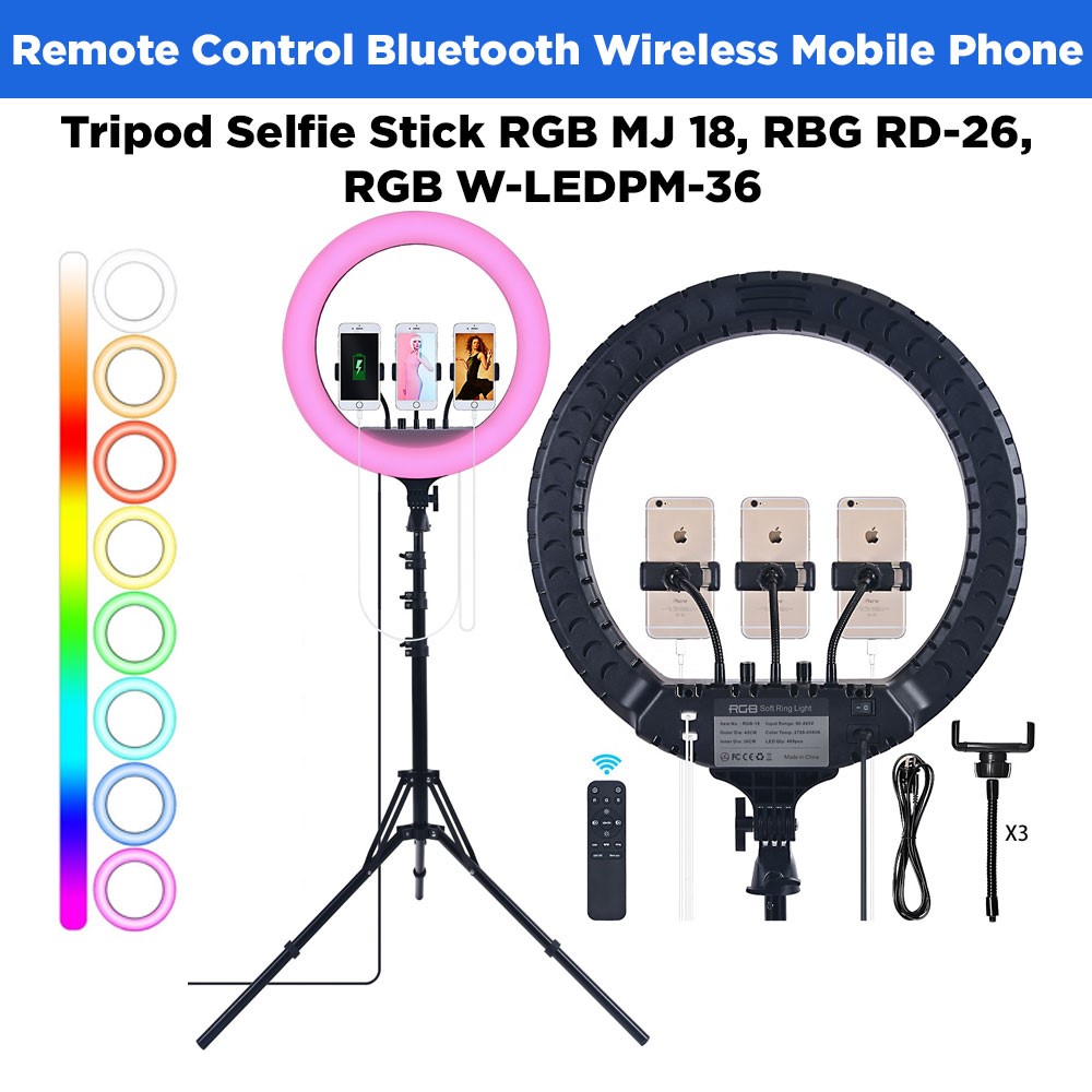 Amazon.com: BLACK SERIES 10” Selfie Ring Light W/Tripod, 360° Universal Phone  Holder Mount, 3 Colors & 10 Brightness Levels, Remote, iPhone & Android,  Makeup Video Live Streaming Tiktok Zoom Instagram Snapchat :