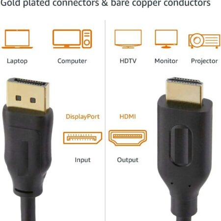 Display Port to HDMI Cable
