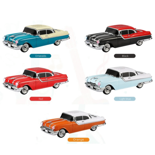 Wester WS-598 Car Shaped Bluetooth Speaker with TF USB FM AUX Handsfree TWS LED Light