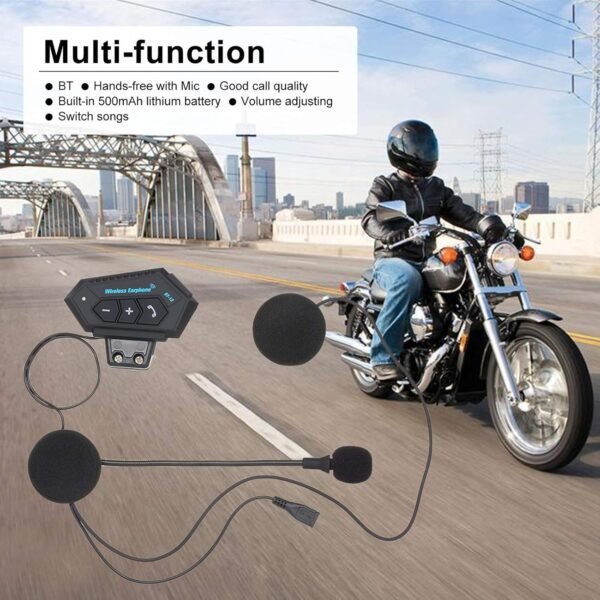 Motorcycle Helmet Wireless Headphones BT12
