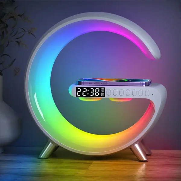 G-Shape Multifunctional RGB Wireless Charging Desk Lamp-Large