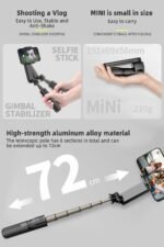 Handheld Gimbal Stabilizer | Selfie Stick Tripod - Image 6