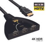 3 in 1 HDMI Input 4K x 2K HDTV Pigtail Switch Adapter - Image 3