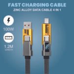 ANG 4 in 1 Zinc Alloy Charging Data Cable CB-A1000