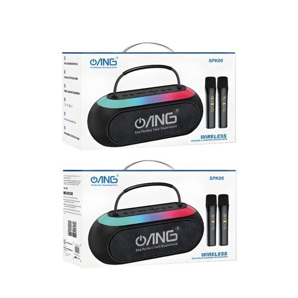 ANG SPK05 Karaoke Wireless BT Speaker – Black