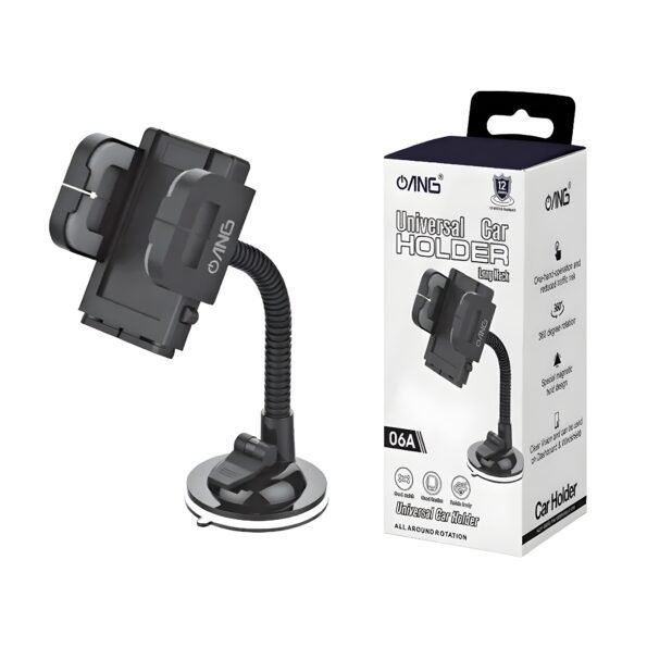 ANG 06-A Universal Long Neck Car Holder Black