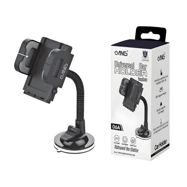 ANG 06-A Universal Long Neck Car Holder Black