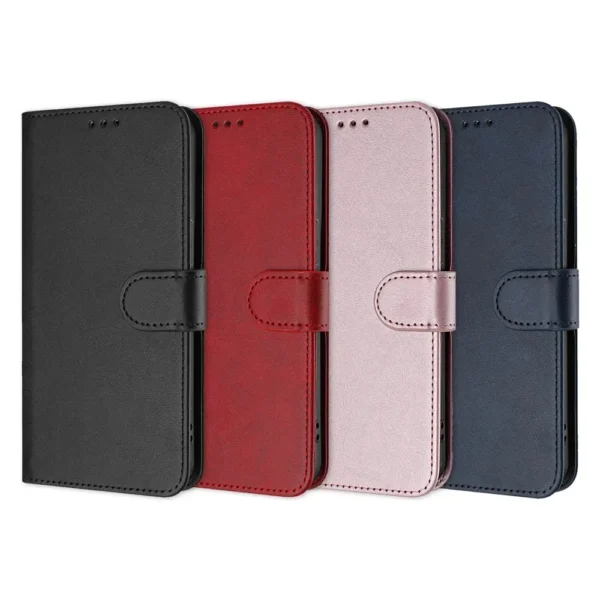 Leather Flip Wallet Book Case For Samsung S26 Series