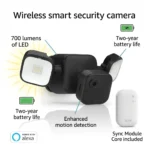 Blink Outdoor Floodlight Camera with wireless security camera, LED floodlight and motion detection