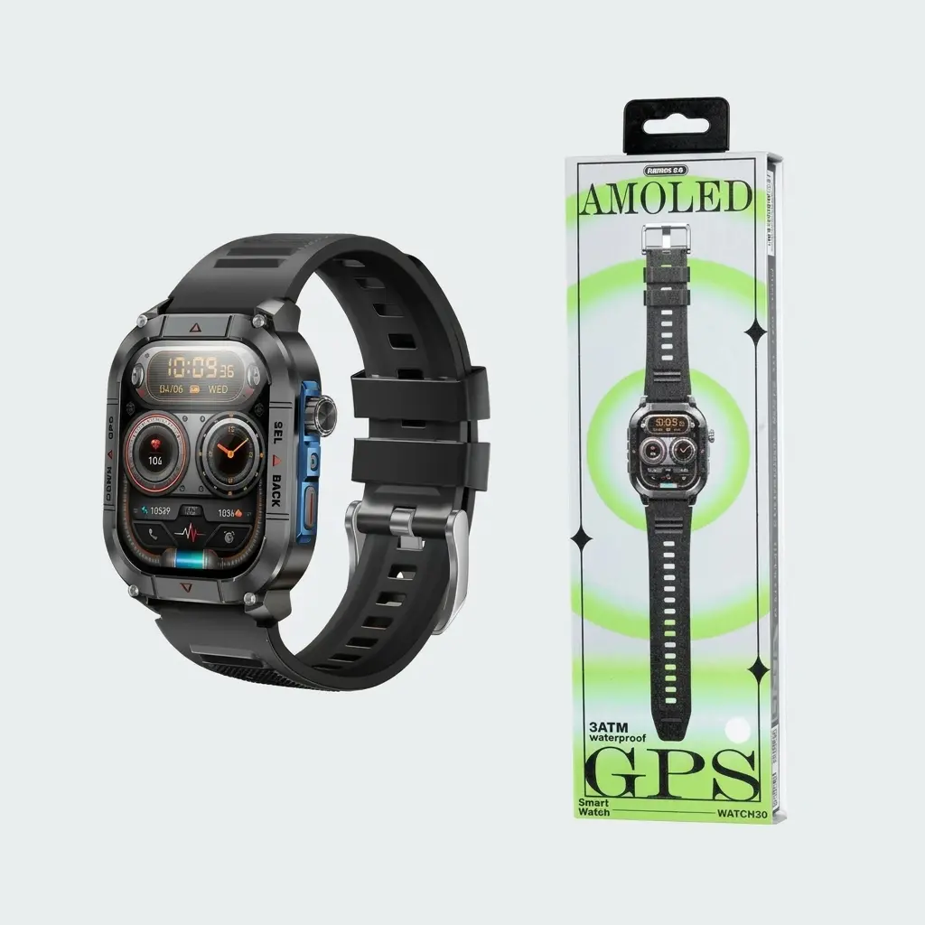 remax-watch30-amoled-gps-smart-watch REMAX WATCH30 43mm AMOLED GPS Smart Watch with Bluetooth Calling