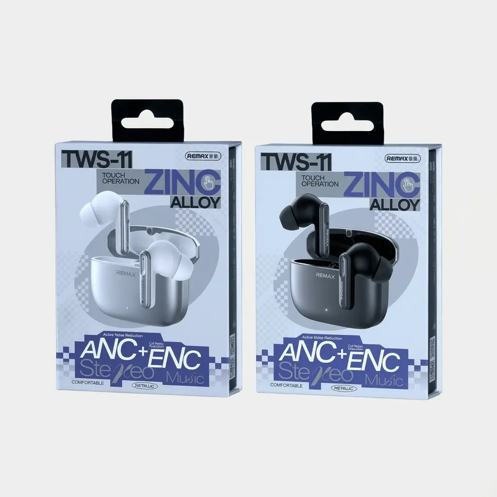 remax-tws-11-anc-enc-zinc-alloy-earphones REMAX TWS-11 ANC+ENC Zinc Alloy True Wireless Earphones