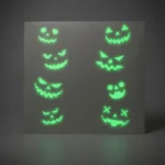 16 Halloween bat decorations with glowing eyes for indoor and outdoor Halloween displays