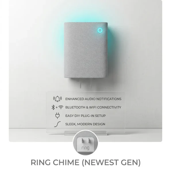 Ring Chime newest generation plug-in audio notification device