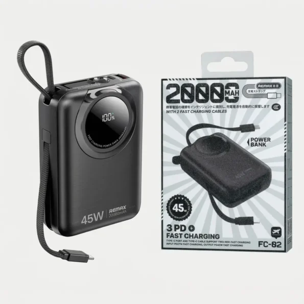 REMAX FC-02 Scuba Series 20000mAh Power Bank with 45W Fast Charging