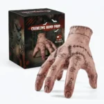 Halloween animatronic crawling hand decoration with spooky movement and scary sound effects