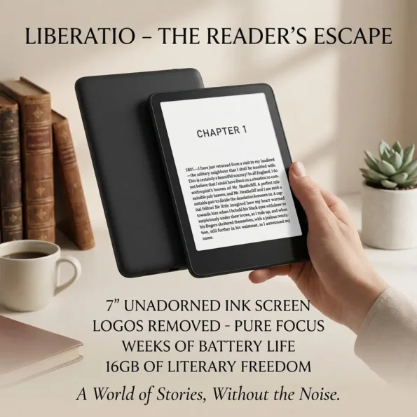 Amazon Kindle Paperwhite 2024 16GB e-reader in Black with a 7-inch glare-free display