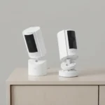 Ring Pan Tilt Indoor Security Camera 2 pack with pan tilt coverage and privacy cover