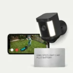 Ring Spotlight Cam Plus Battery wireless outdoor security camera with LED spotlights