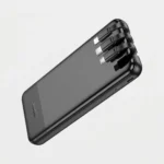 HOCO J114 10000mAh power bank with built in charging cable and digital battery display