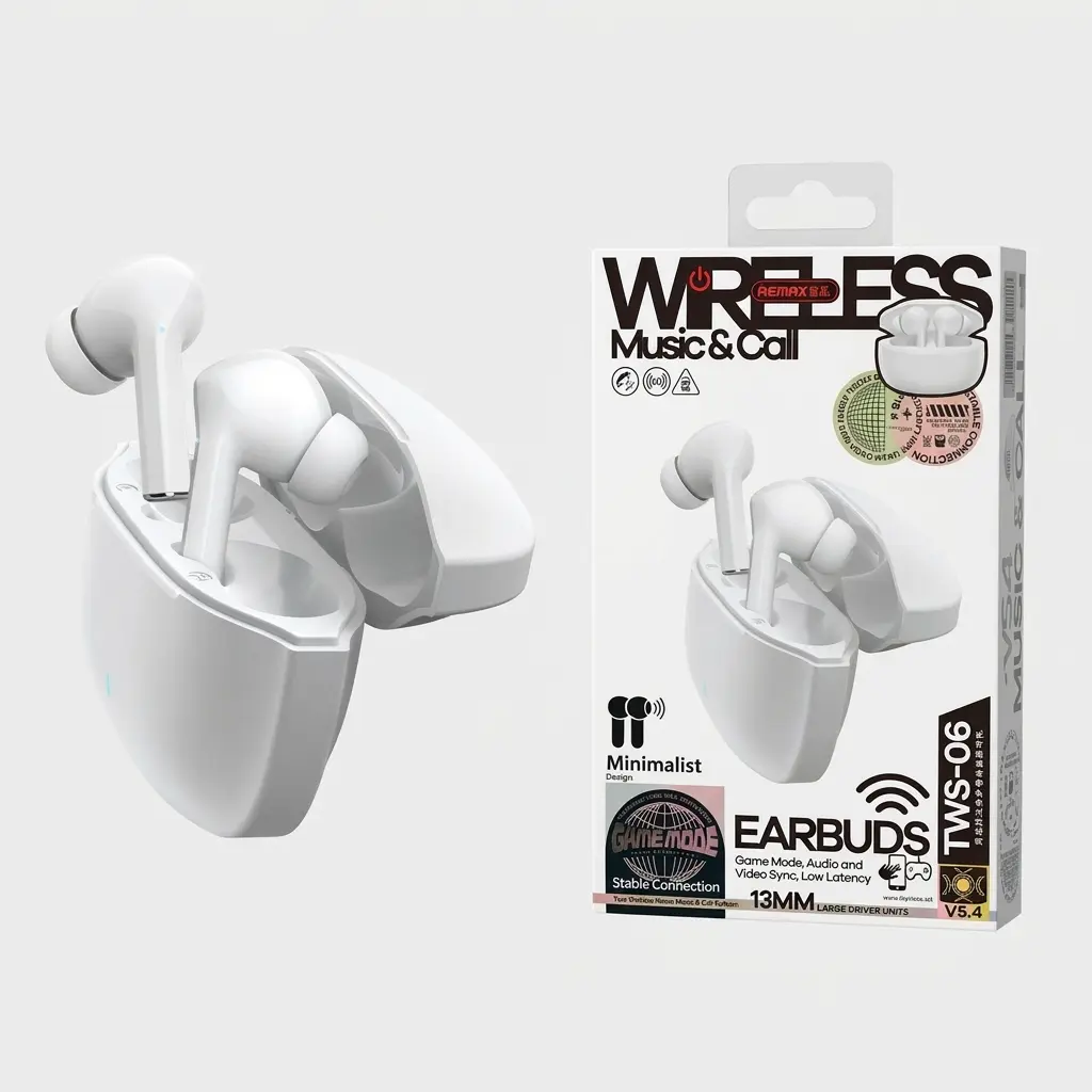remax-tws-06-true-wireless-earbuds REMAX TWS-06 True Wireless Earbuds