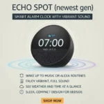 Amazon Echo Spot Black smart alarm clock with Alexa