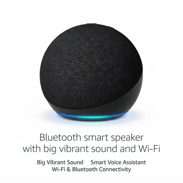 Echo Dot (Newest gen) | Bluetooth smart speaker with big vibrant sound and Wi-Fi | Charcoal with Alexa+ Early Access