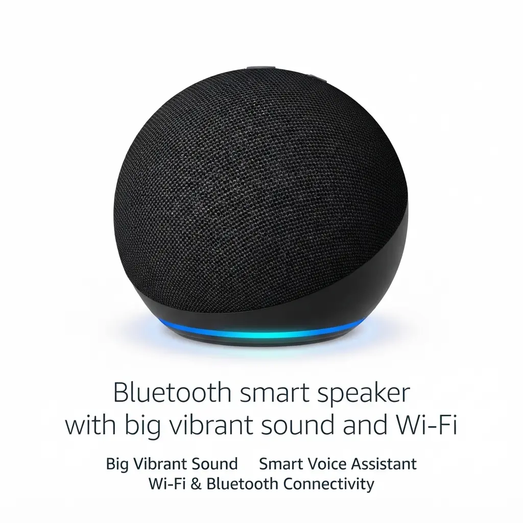 echo-dot-bluetooth-speaker Echo Dot (Newest gen) | Bluetooth smart speaker with big vibrant sound and Wi-Fi | Charcoal with Alexa+ Early Access