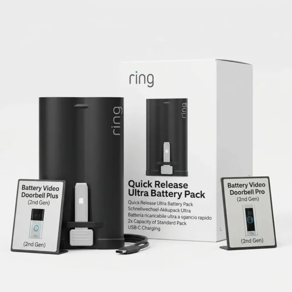 Ring Quick Release Ultra Battery Pack for compatible Battery Video Doorbell Plus and Pro models