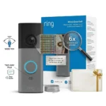 Ring Wired Video Doorbell with Retinal 2K video and wide field of view