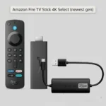 Amazon Fire TV Stick 4K Select streaming device with Alexa Voice Remote and Made for Amazon USB power cable