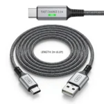 INIU 2 metre USB A to USB C charging cable rated at 3.1A