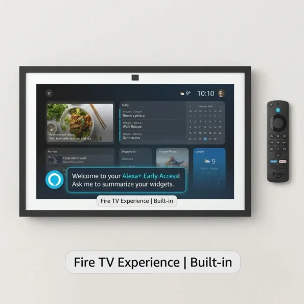 Amazon Echo Show 15 15.6-inch Full HD smart display with Fire TV and Alexa Voice Remote