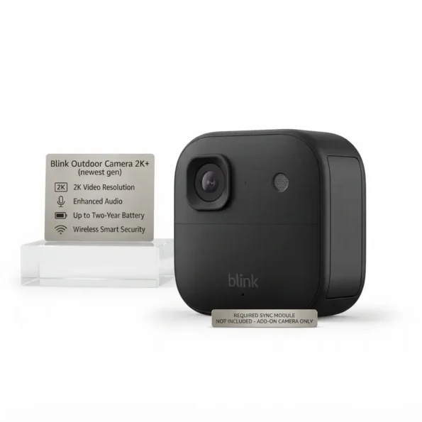 Blink Outdoor Camera 2K+ Black wireless outdoor security add on camera